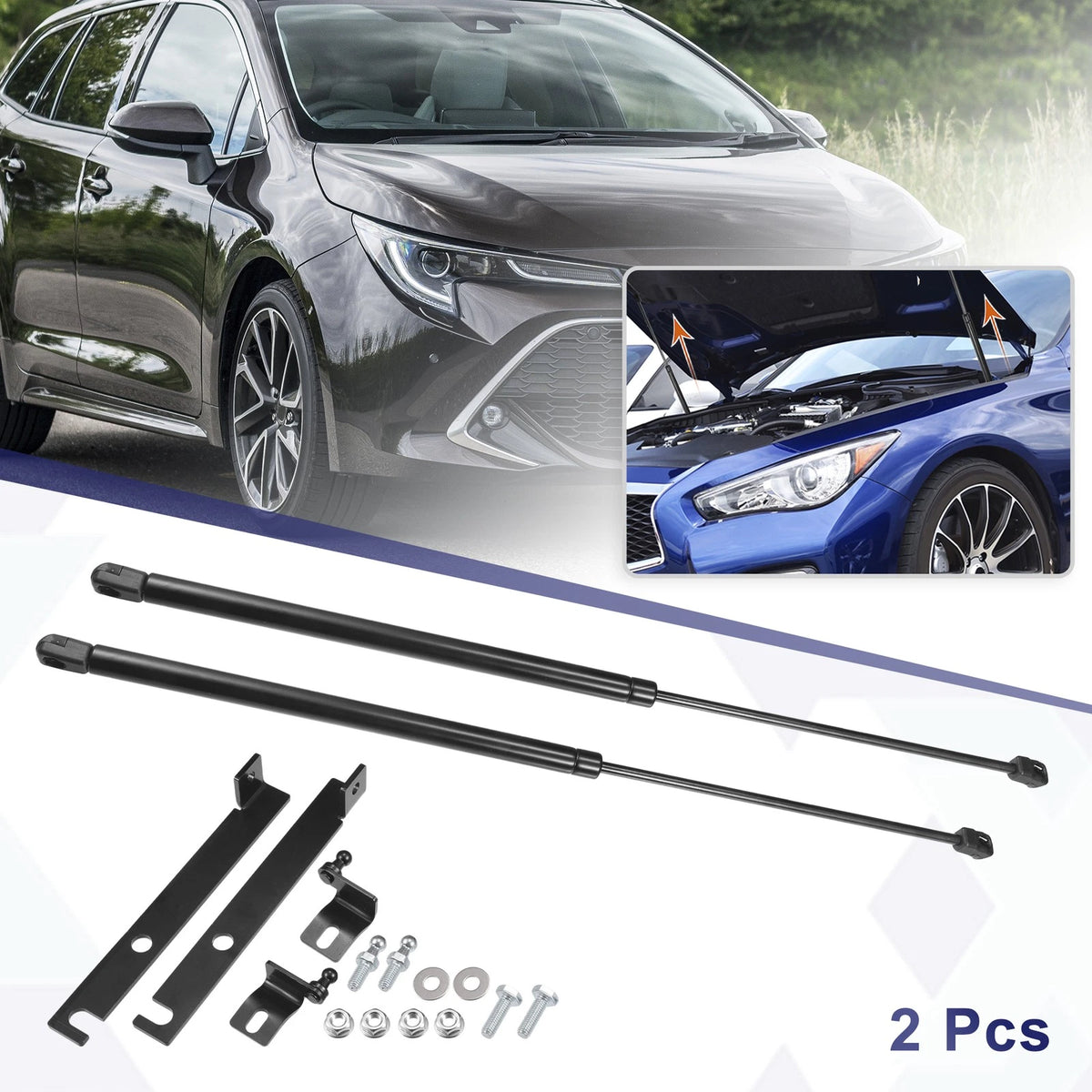 Hood Lift Supports Front Struts Replacement for Toyota Corolla E210 (2018–2020)
