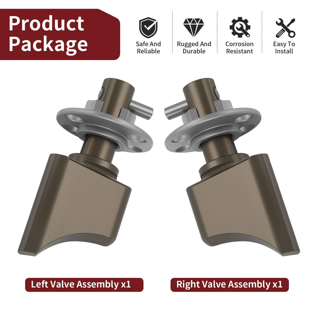 Set of 2 Power Valves Valve Assembly for Yamaha YZ125 (2005–2021) YZ125G