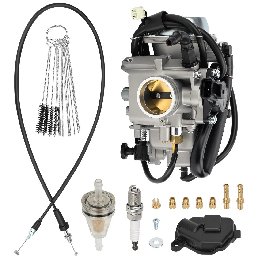 Carburetor & Throttle Cable for Honda TRX500FA FGA FPA Foreman Rubicon 500 (2005–2014)