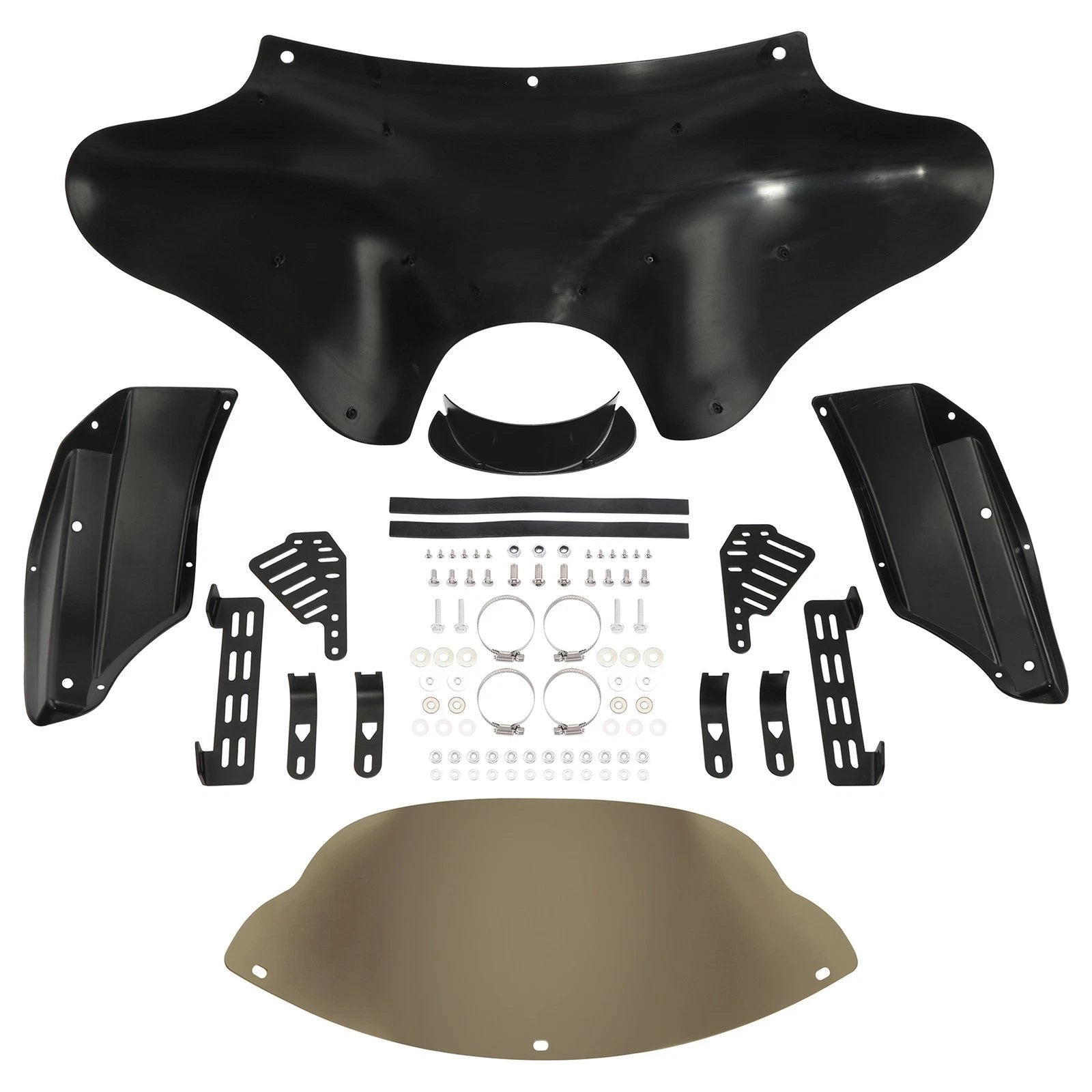 Batwing Fairing Windshield for Harley Softail, Suzuki Boulevard