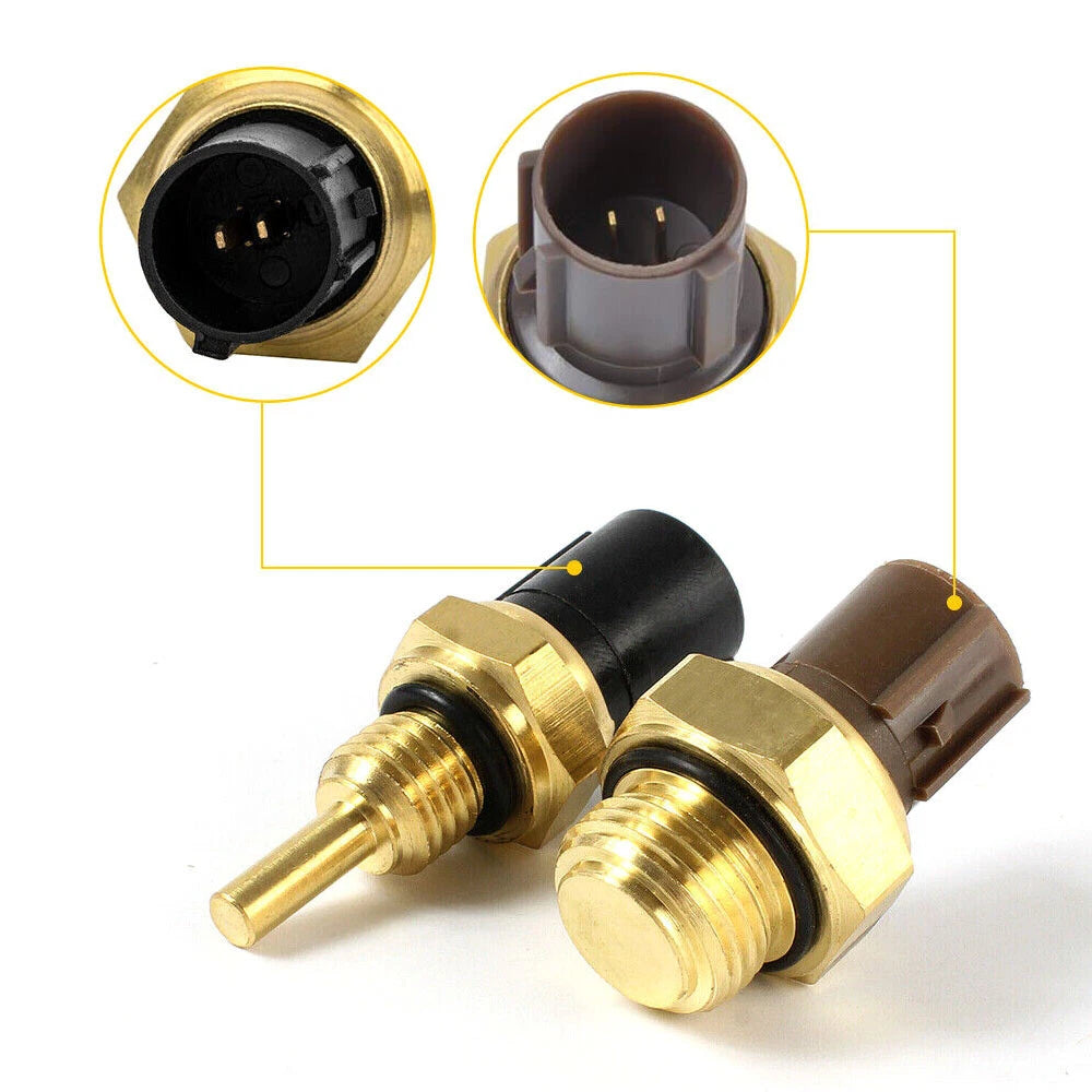 2X Radiator Coolant Fan Temperature Water Sensor for Honda Acura