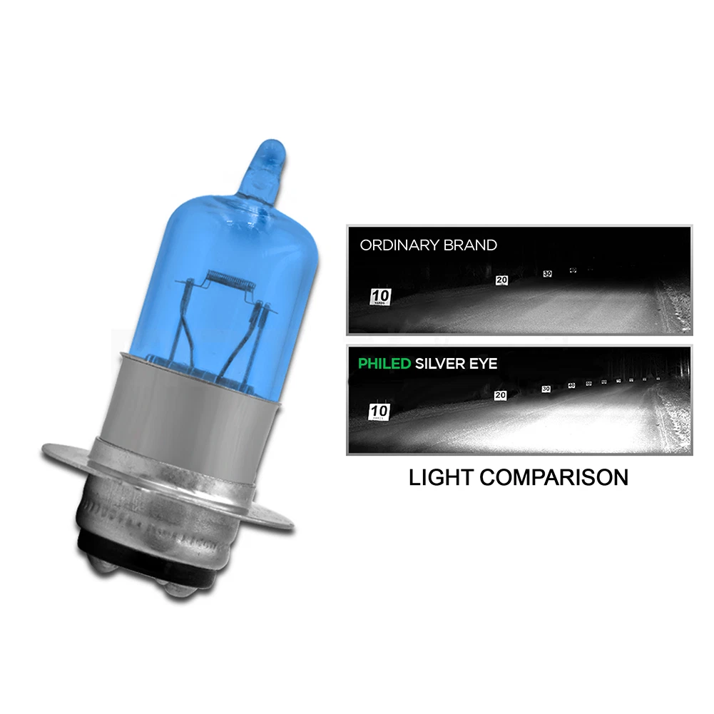 Halogen Bulb 12V H6 T19 P15D for Motorcycle