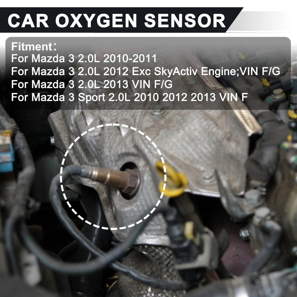Oxygen Sensor Upstream and Downstream for Mazda 3 2.0L (2010–2011) 2 Pcs