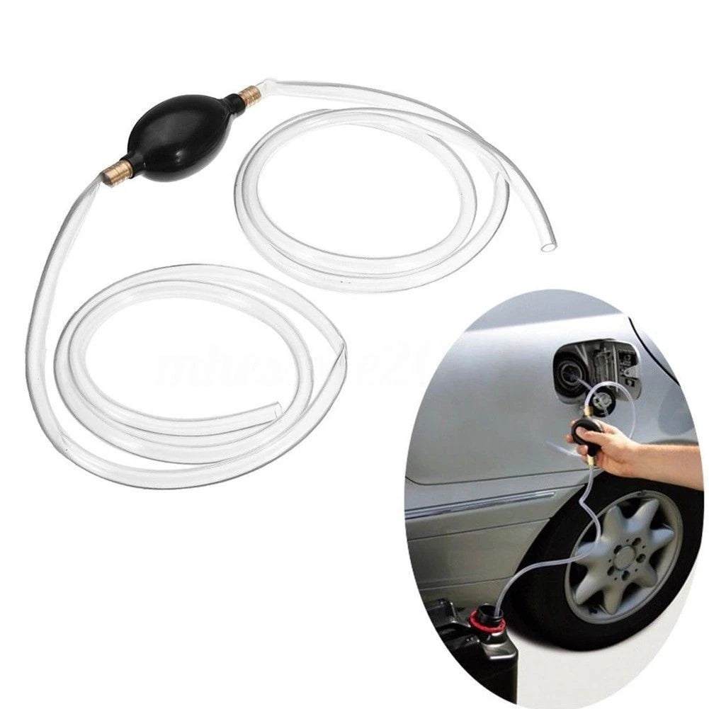 Hand Siphon Pump for Fuel Transfer (Portable Liquid Petrol Tool)