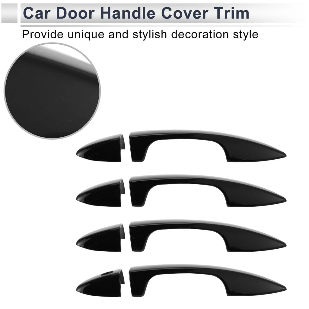 Door Handle Cover Trim for Toyota Corolla Durable Tailgate Handle Cover Black (2010–2018)