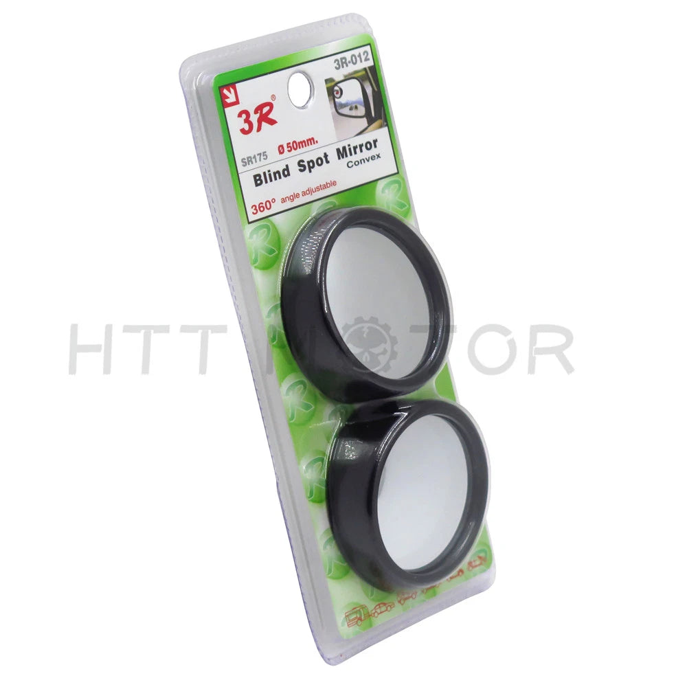 2X 2" Wide Angle Convex Blind Spot Mirrors for Universal Fit