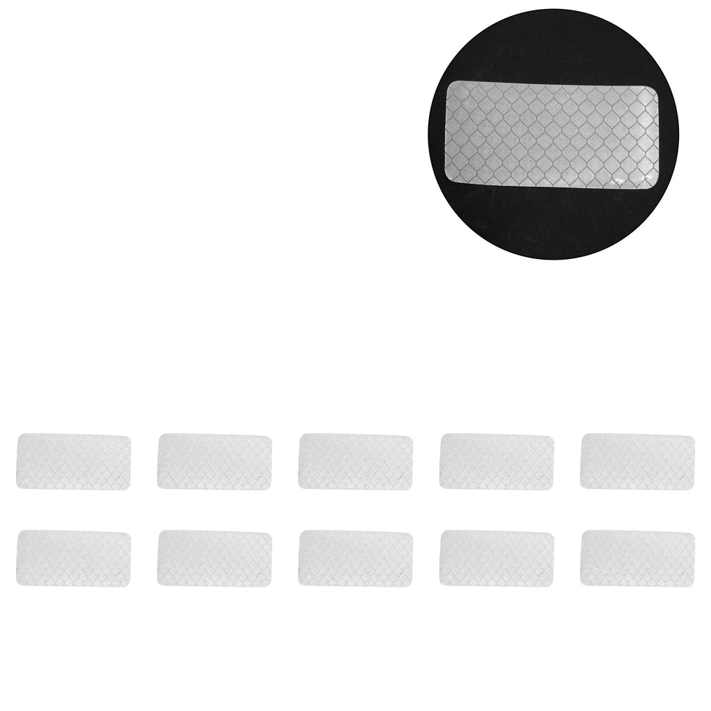 Set of 10 Reflective Bumper Decals for Universal Use