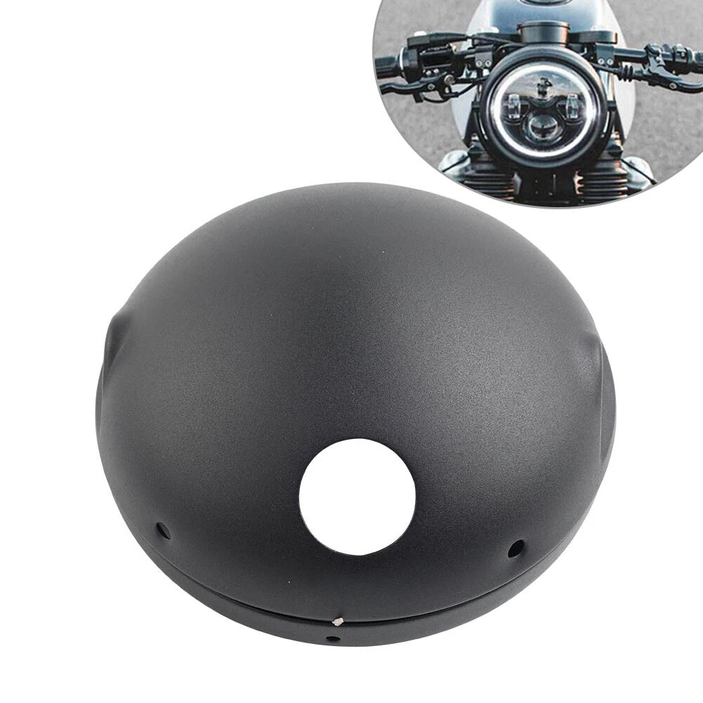 7" Round Headlight Headlamp Housing Cover for Motorcycle (Universal Fit)