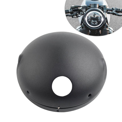 7" Round Headlight Headlamp Housing Cover for Motorcycle (Universal Fit)