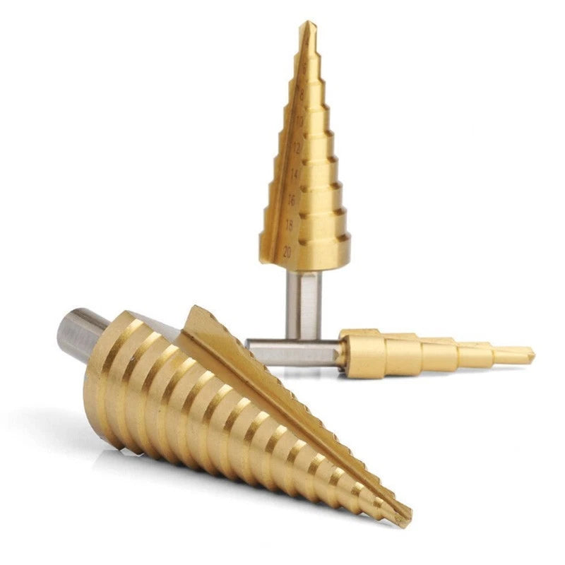 3X Step Drill Bits Tool Set for HSS Steel (4-12/20/32mm)