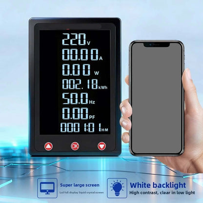 AC Digital Display Meter 80-260V 100A Voltage Current Power Monitor