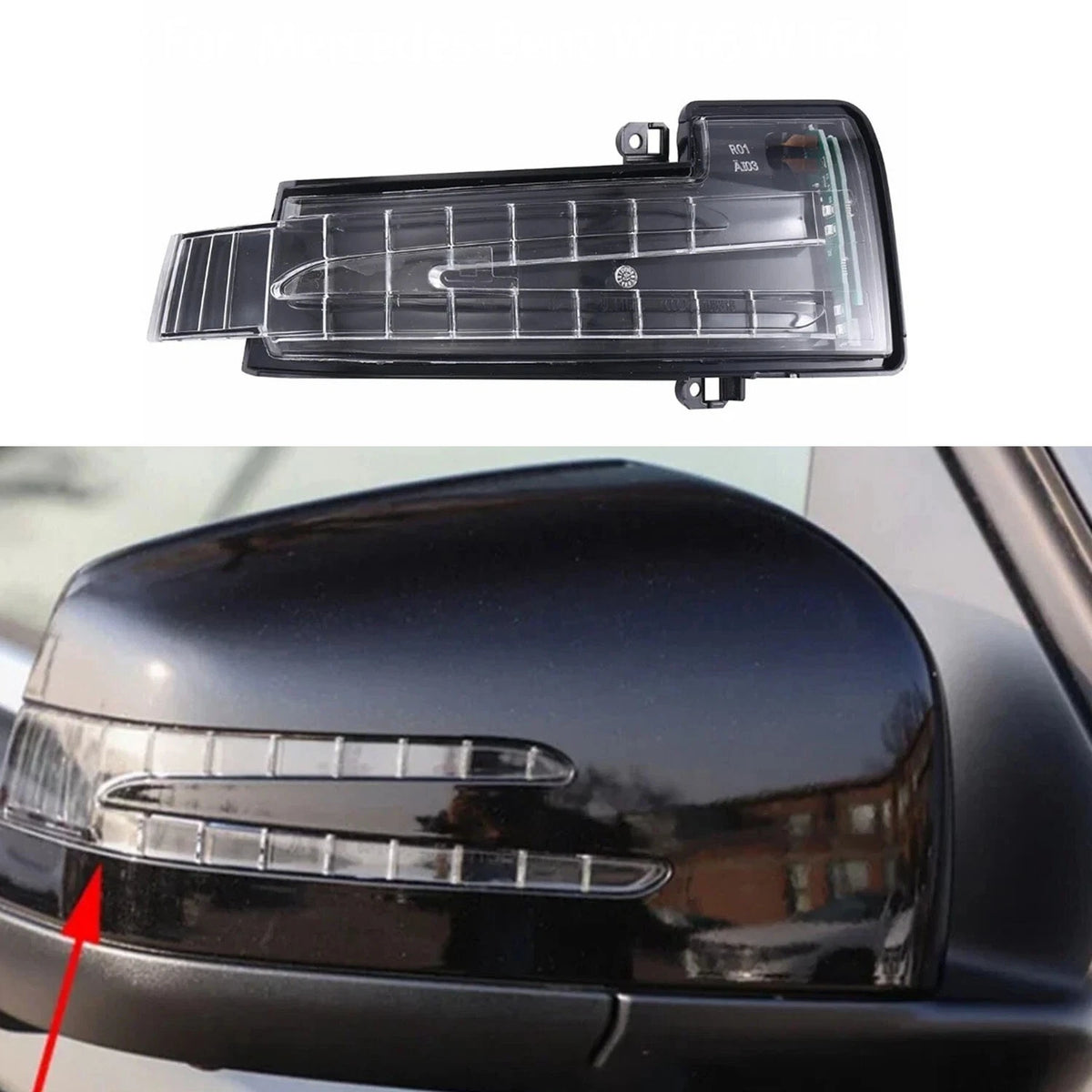 Right Side Mirror Turn Signal Light for Mercedes-Benz ML GLE Class (2012–2019)