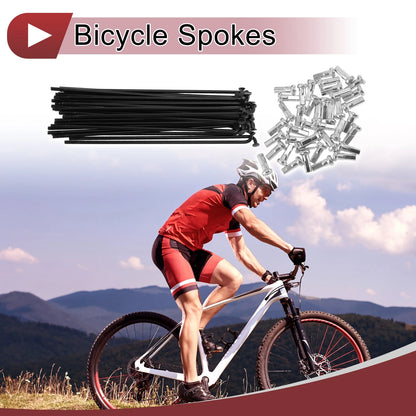 Bike Wheel Spokes Set Carbon Steel 14G 105 mm for Bicycle (—)