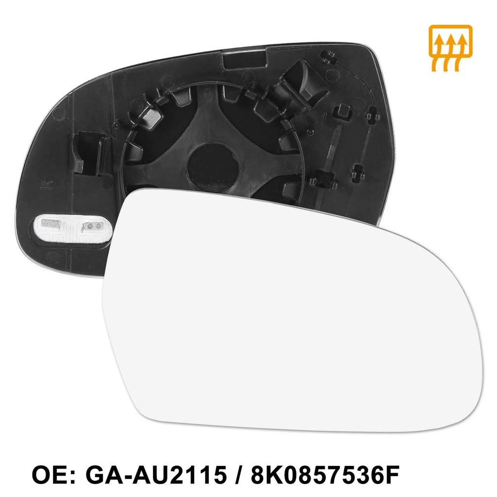 Heated Right Side Mirror Glass with Backing for Audi A5 A3 S5 A4 (2012–2018)