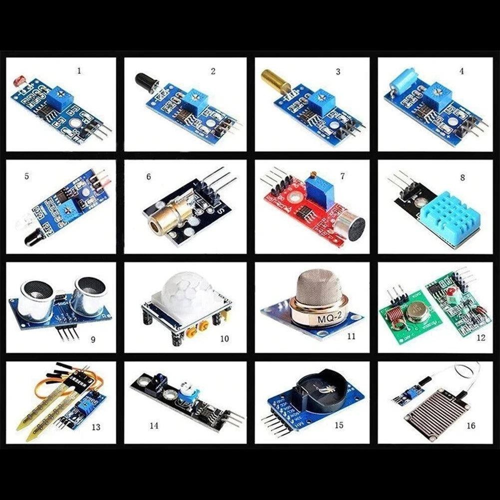 16 Module Sensor Learning Kit for Arduino Nano Pi