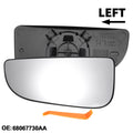 Lower Tow Mirror Glass Left Driver Side Non Heated Replacement for Dodge (2013–2024)
