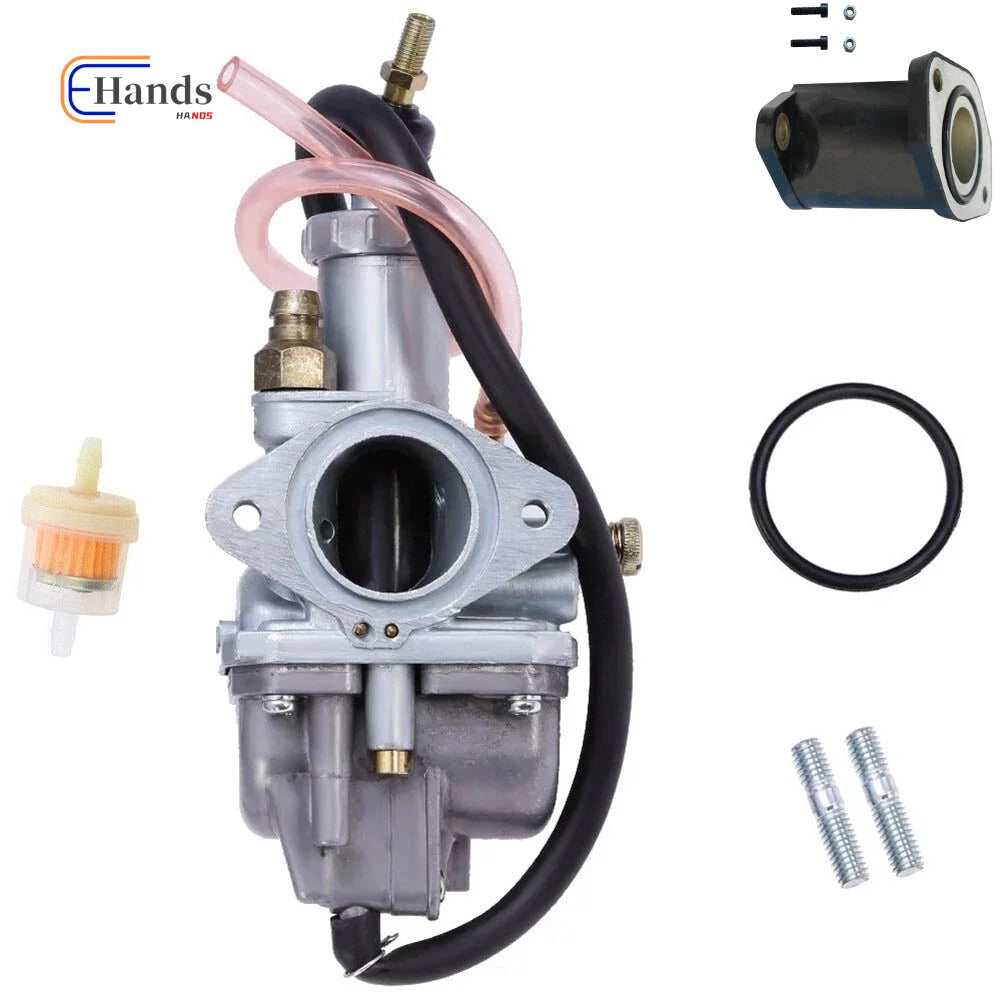 Carburetor & Intake Manifold Boot for Yamaha Moto 4 YFM200 YFM225 YFM250 (1985–2000)