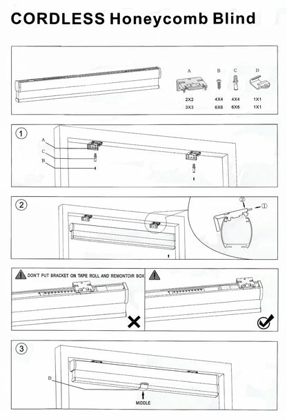 Cellular Shades for Window (72" W x 72" H)