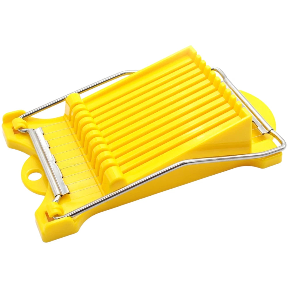 2X Stainless Steel Wire Ham Sausage Egg Fruit Slicer Foldable Design