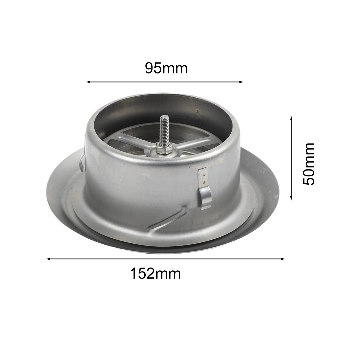 Stainless Steel Central Air Conditioning Outlet Vent with Spherical Disc Design