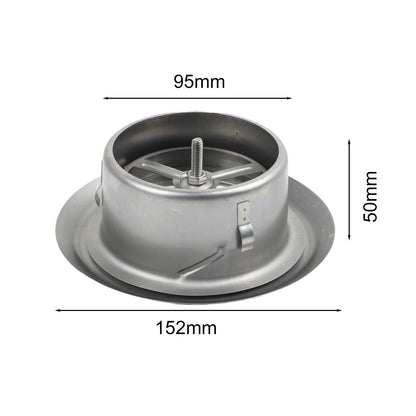 Stainless Steel Central Air Conditioning Outlet Vent with Spherical Disc Design
