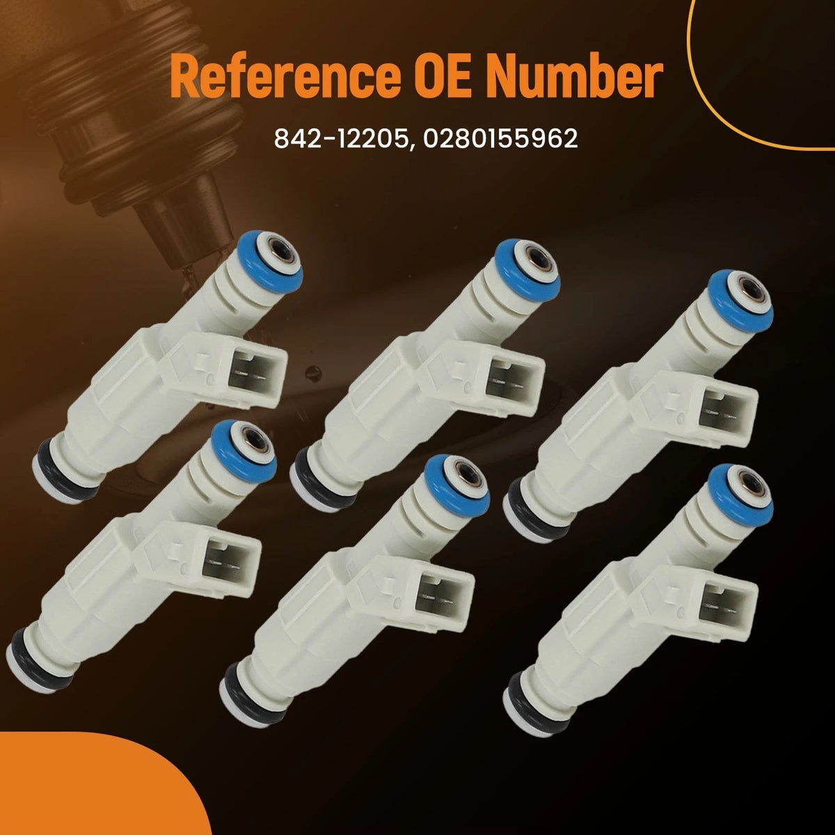 6Pcs Fuel Injector Kit for Ford Explorer 4.0L (1999–2000) 0280155962
