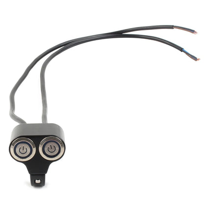 Push Button Headlight Fog Light Switch for Motorcycle (22mm 7/8")