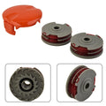 2X Double Autofeed Spool & Line & Cap Cover for Flymo Trimmers
