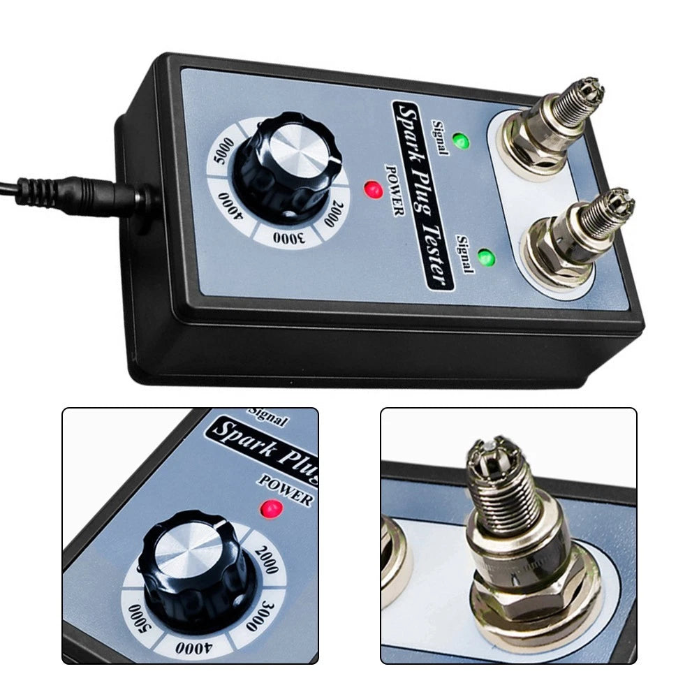 Adjustable Dual Hole Spark Tester for Car Motorcycle Ignition System Diagnostic