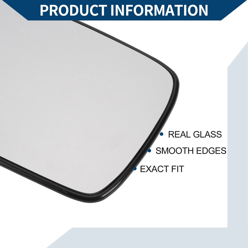 Heated Left Side Mirror Glass Replacement for Volkswagen Polo (1994–2000)