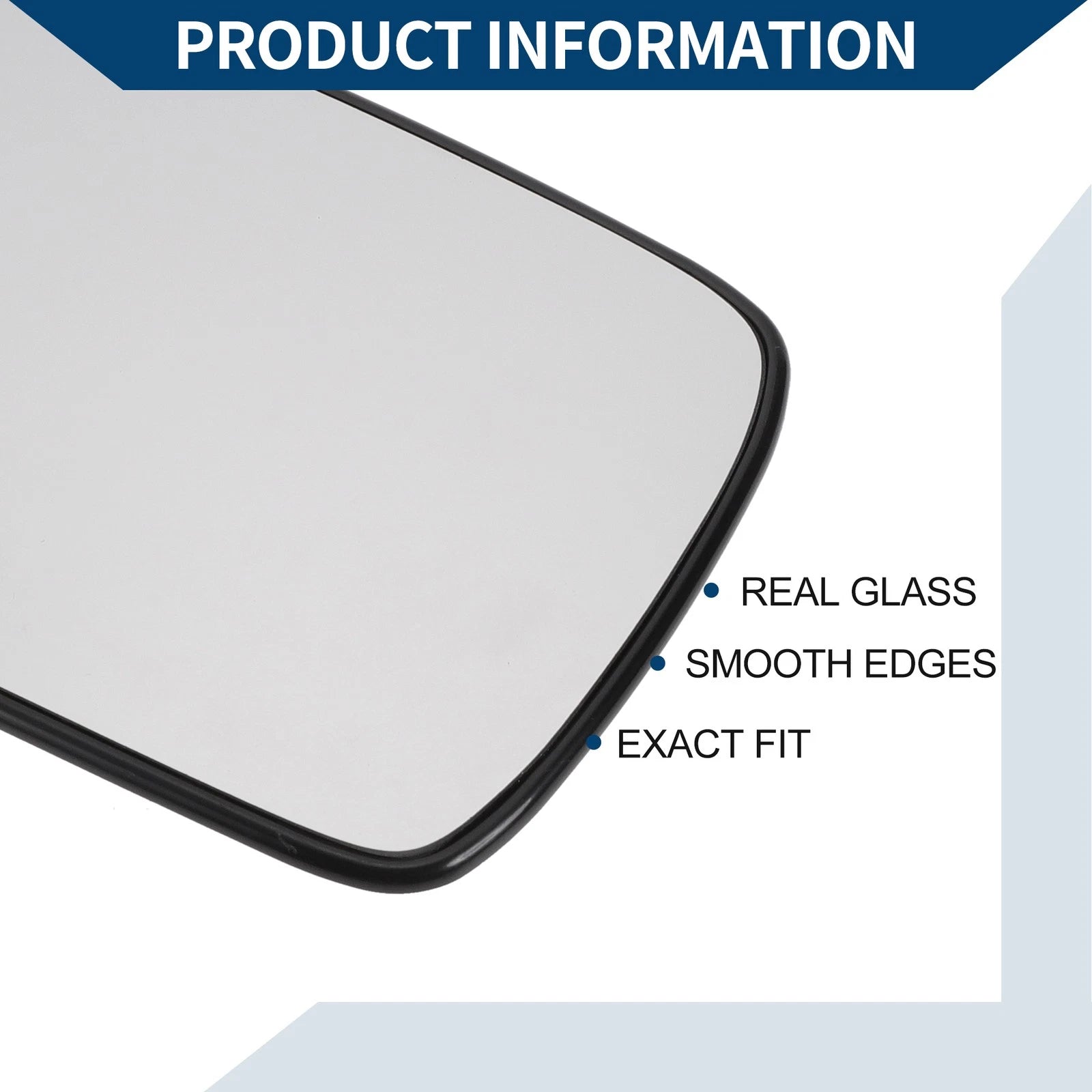 Heated Left Side Mirror Glass Replacement for Volkswagen Polo (1994–2000)