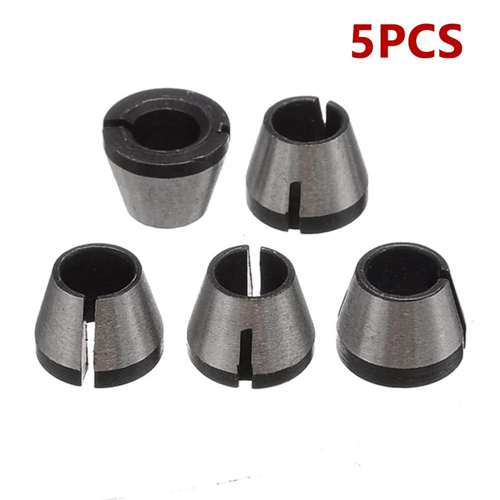 Router Bit Collet Adapter for Router Bit Trimmer (1/4" Shank)