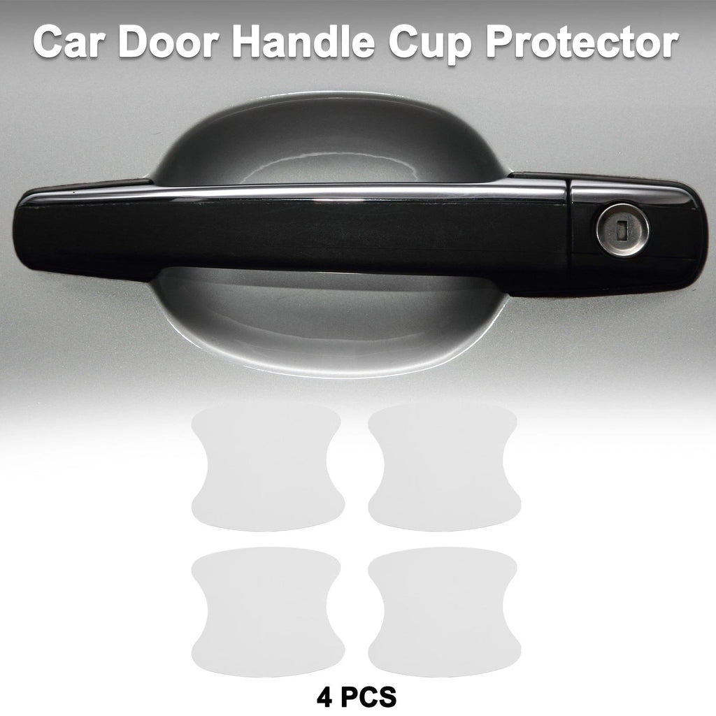 Car Door Handle Scratch Protector for Universal Vehicles (90x100mm, Matte White)