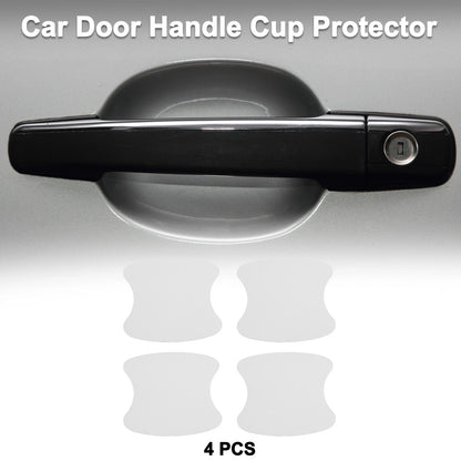 Car Door Handle Scratch Protector for Universal Vehicles (90x100mm, Matte White)