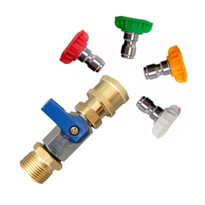 M22 14mm High Pressure Washer Adapter with On Off Switch