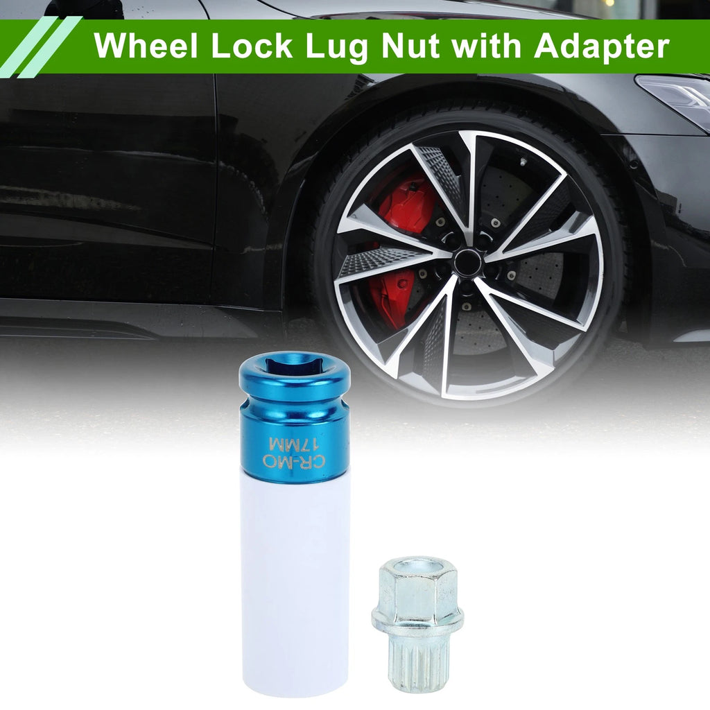 Wheel Lock Lug Nut Removal Key Socket Type 4/15PT for Audi VW (2000–2009)