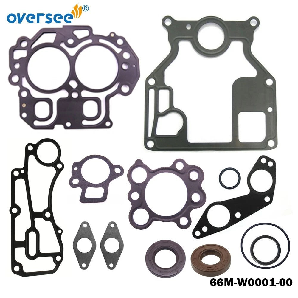 Power Head Gasket Kit for Yamaha 4T 9.9-15HP Outboard (27-835427A00, 66M-W0001-01)