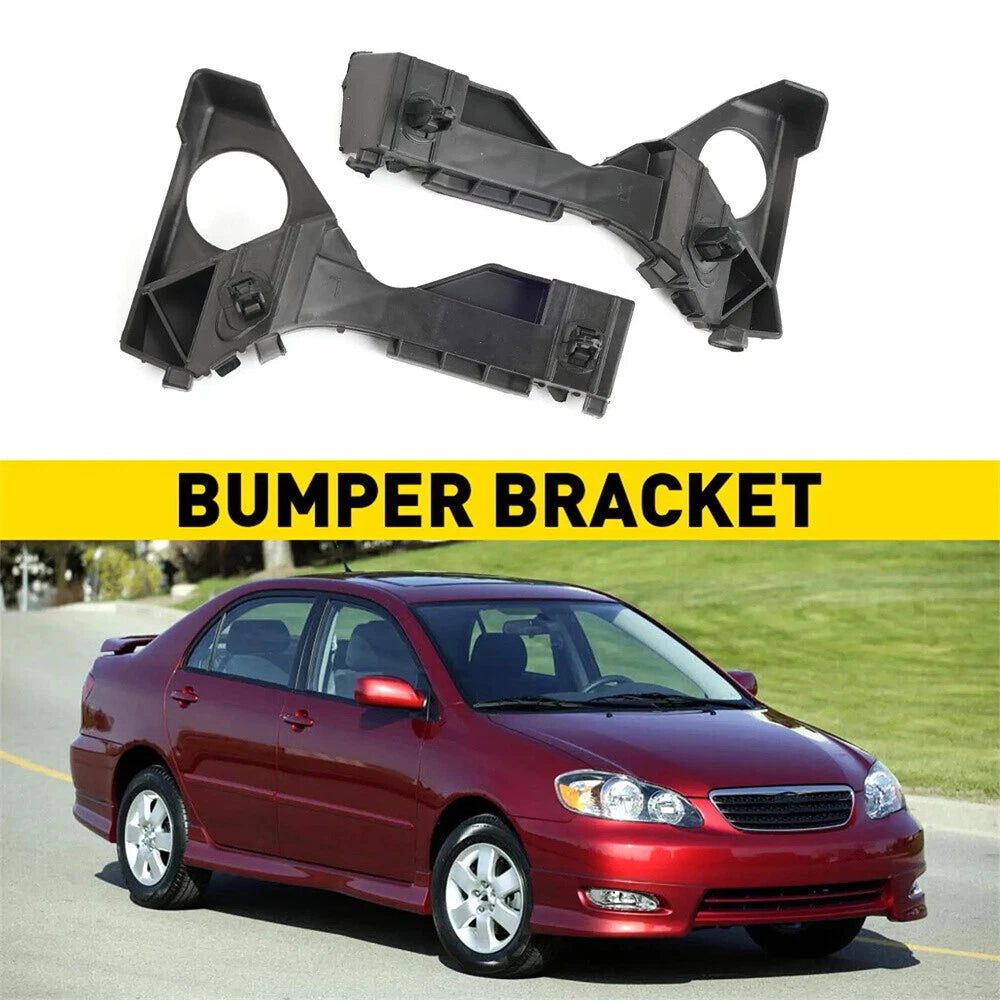 2X Front Left & Right Bumper Retaining Bracket Set for Toyota Corolla (2003–2008)