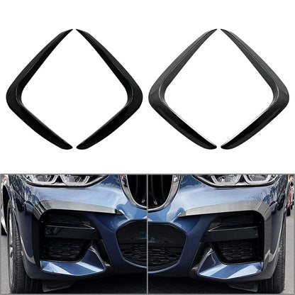 Front Fog Lamp Frame Trim for BMW X3 G01 (2018–2021) Glossy Black