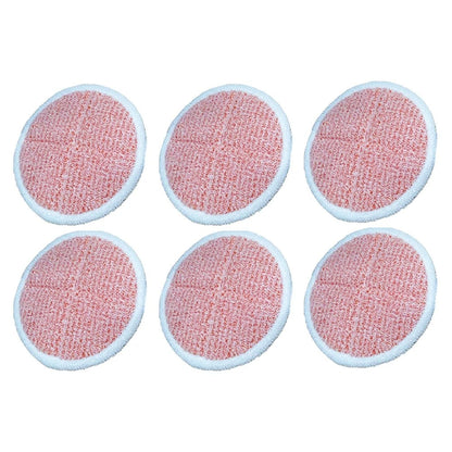 6 Pack Heavy Duty Scrub Mop Pads for Bissell Spin Mop Cleaners
