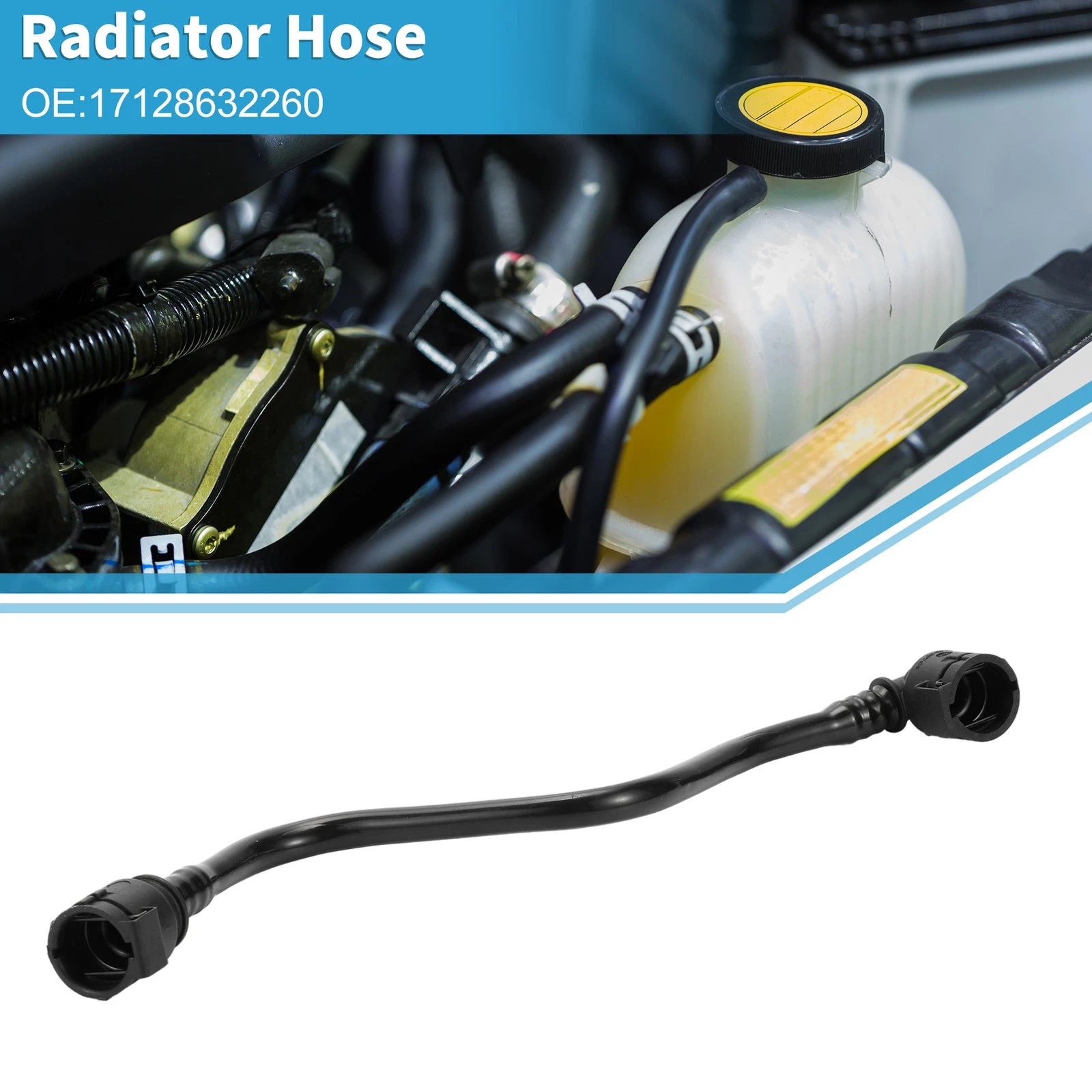 Radiator Hose Replacement for BMW 530e (2018–2022) Plastic Black