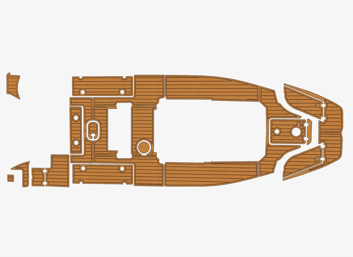 EVA Foam Faux Teak Deck Floor Mats for Sea Fox 268 Commander (2021)