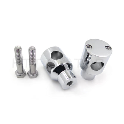 7/8" Handlebar Riser Mounting Clamp for Universal Motorcycle (All Years) Chrome