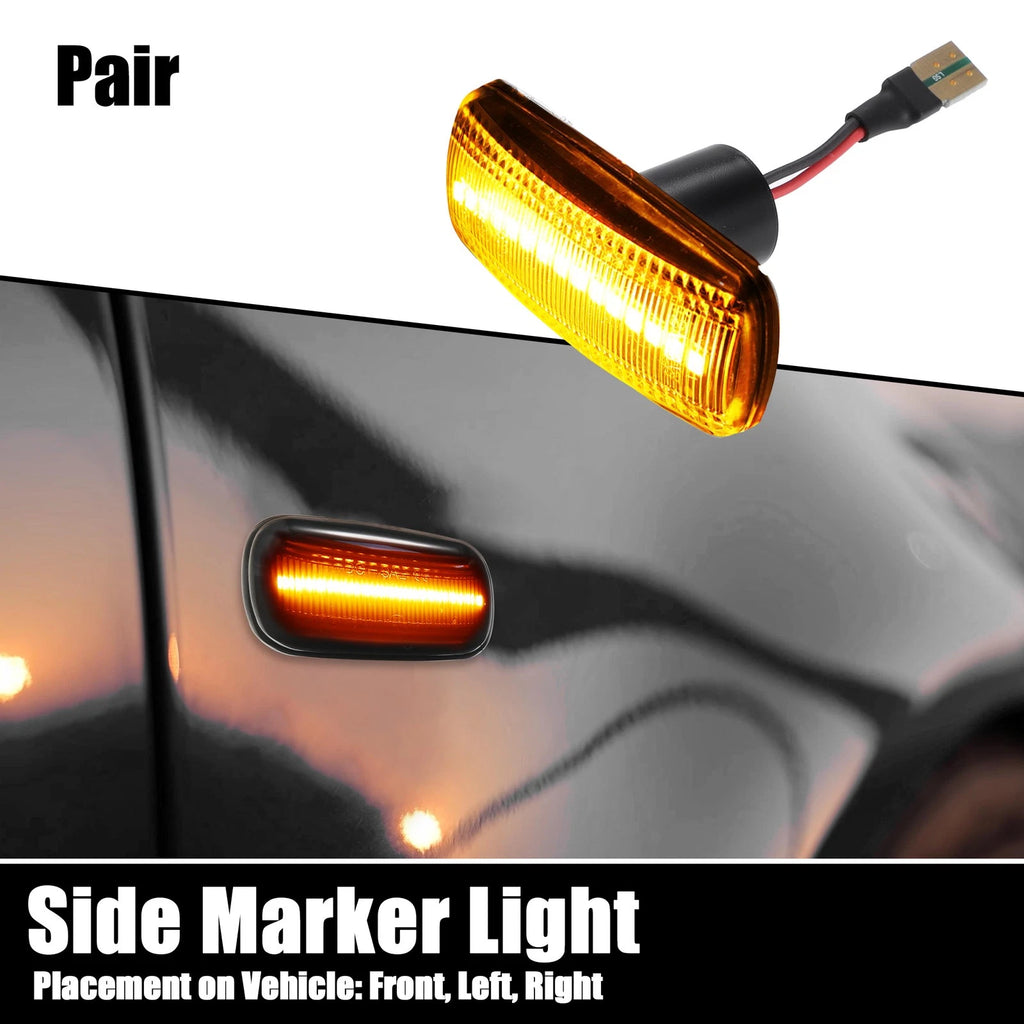 Side Indicator LED Repeater Light Pair for Dodge Ram 3500 Laramie (2013–2018)