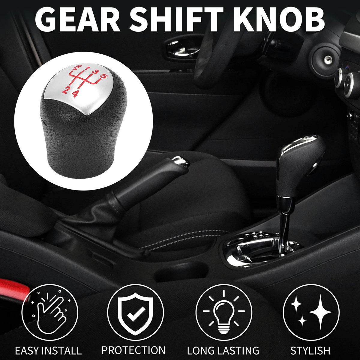 5 Speed Gear Shift Knob No.8200208090 for Renault Kangoo (1997–2019)