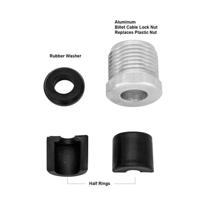 Steering Reverse Aluminum Cable Lock Nut Grommet Kit for Sea-Doo (USA)