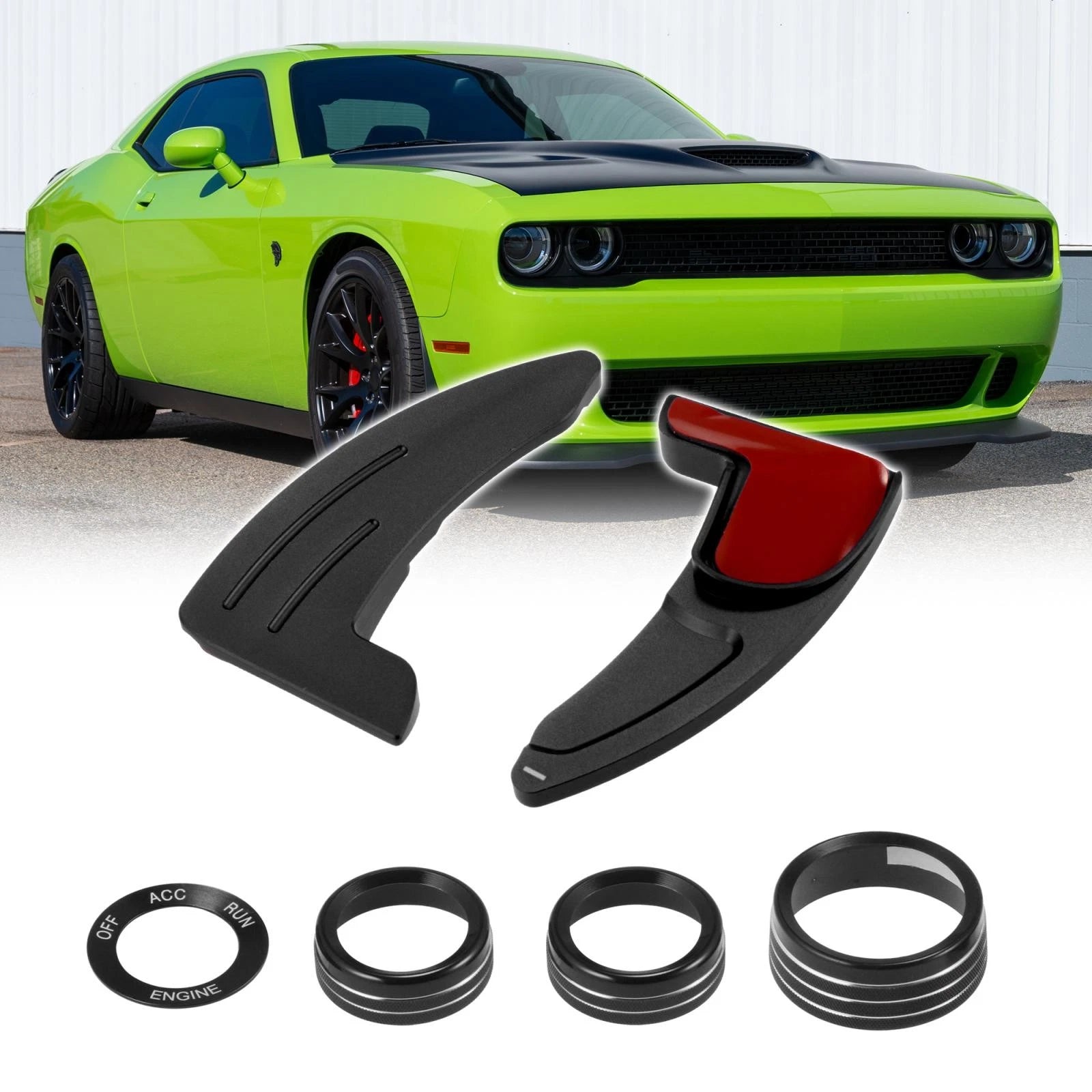 Steering Wheel Shift Paddle Extension Trim Set for Dodge Charger (2015–2023)