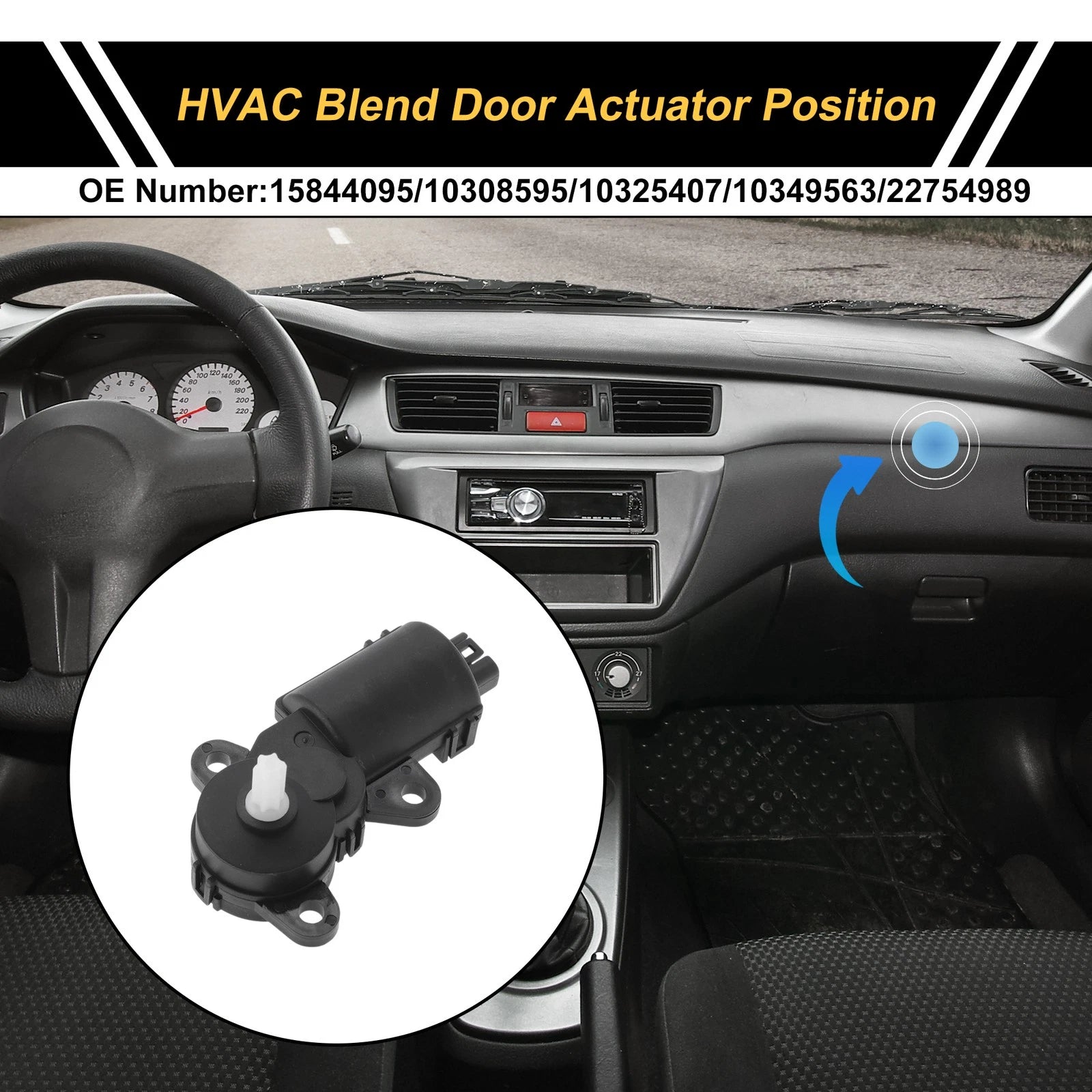 HVAC Heater Blend Door Actuator Replacement for Buick LaCrosse (2005–2009)