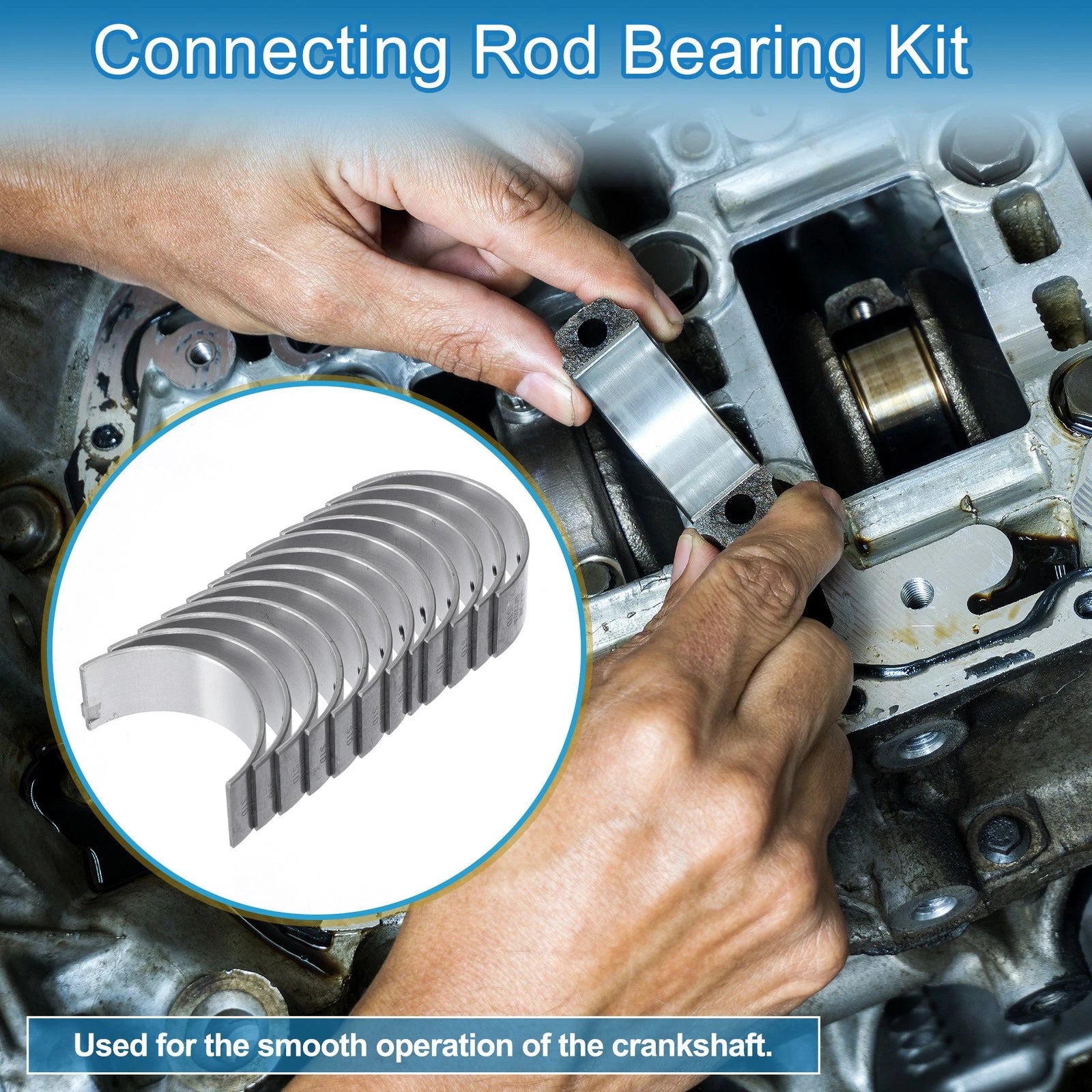 Connecting Rod Bearing Set Replacement for Toyota Crown (1968–1974)
