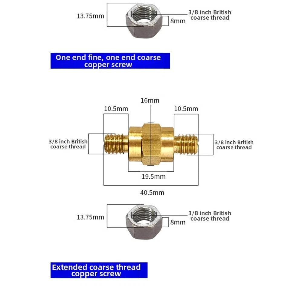Solid Brass Battery Terminal Bolts for Boat Car Electrical (3816)